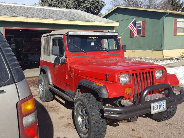 1990 Jeep Wrangler Base, Red & Orange, 4 Wheel