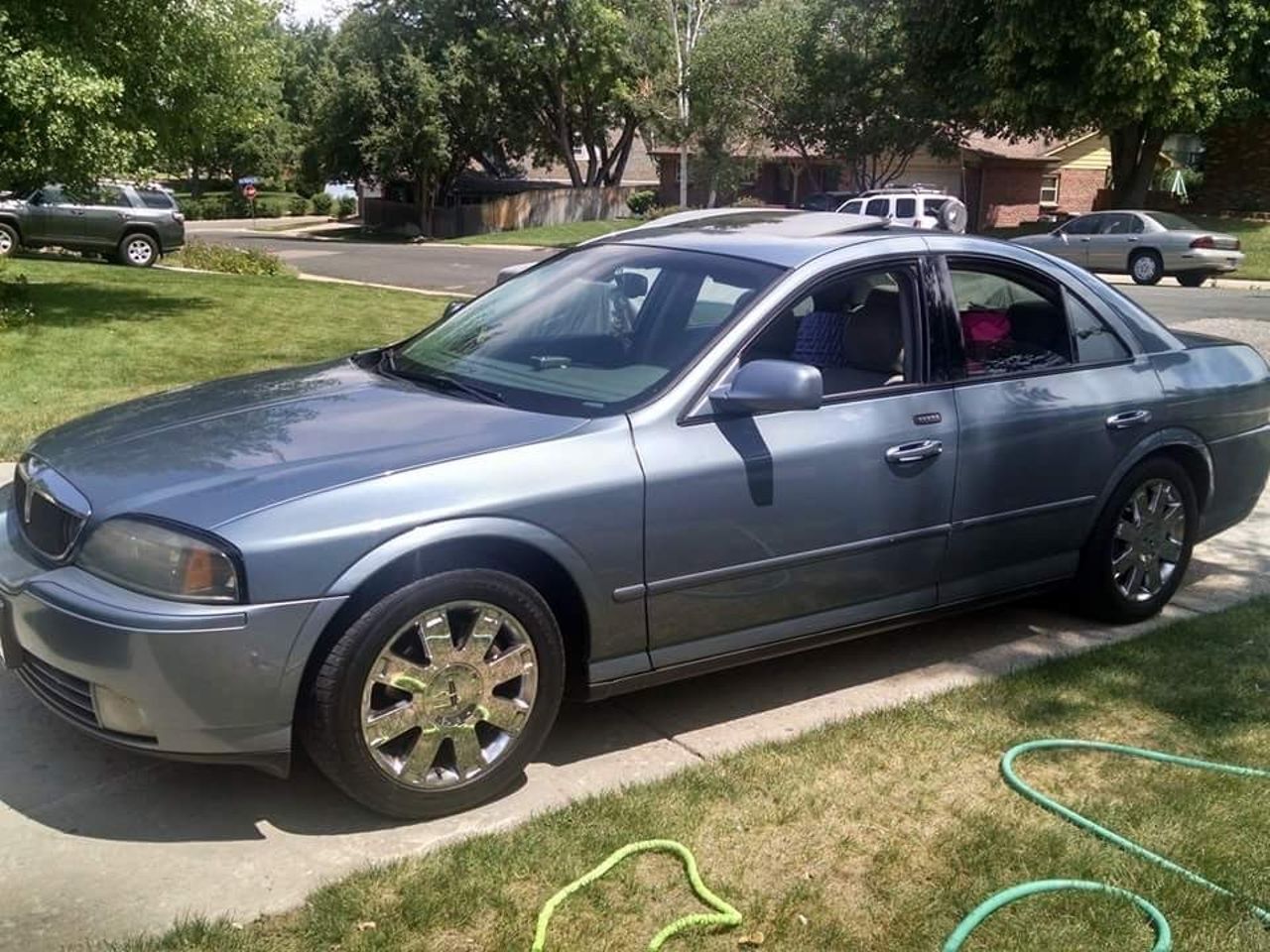 2004 Lincoln LS Sport | Denver, CO, Medium Steel Blue Clearcoat Metallic (Blue), Rear Wheel