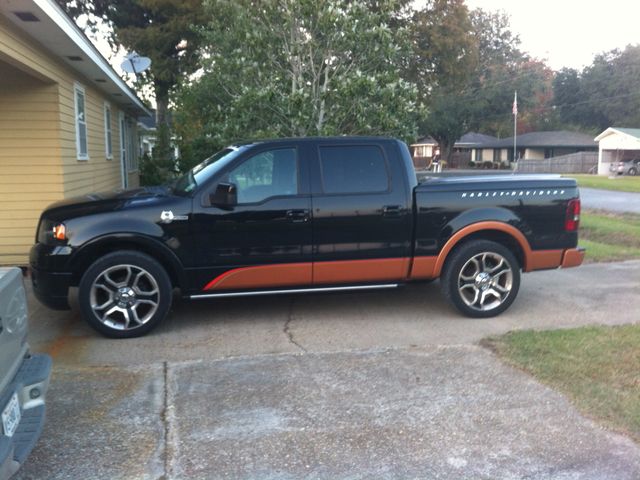 2008 Ford F-150 Harley-Davidson, Black Clearcoat with Vintage Copper Accent Two-Tone (Black), 4x2