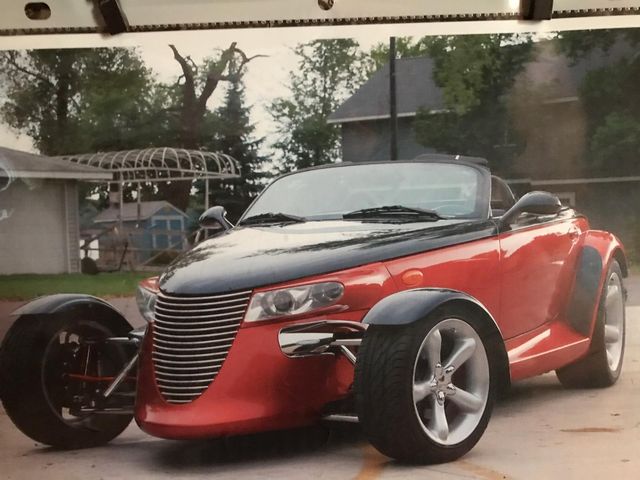 2000 Plymouth Prowler Base, Prowler Red Clearcoat (Red & Orange), Rear Wheel