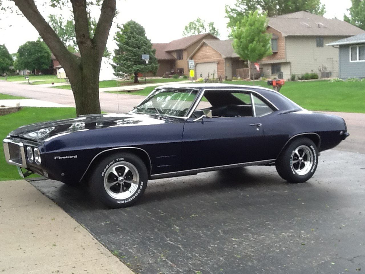 1969 Pontiac Firebird Standard Coupe | Crooks, SD, Dark Blue, Rear Wheel
