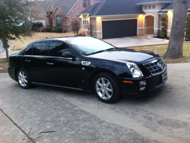 2011 Cadillac STS V6 Luxury, Black Raven (Black), Rear Wheel