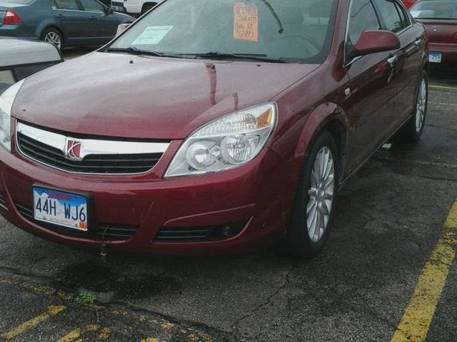 2009 Saturn Aura XR V6, Red Jewel Tintcoat (Red & Orange), Front Wheel