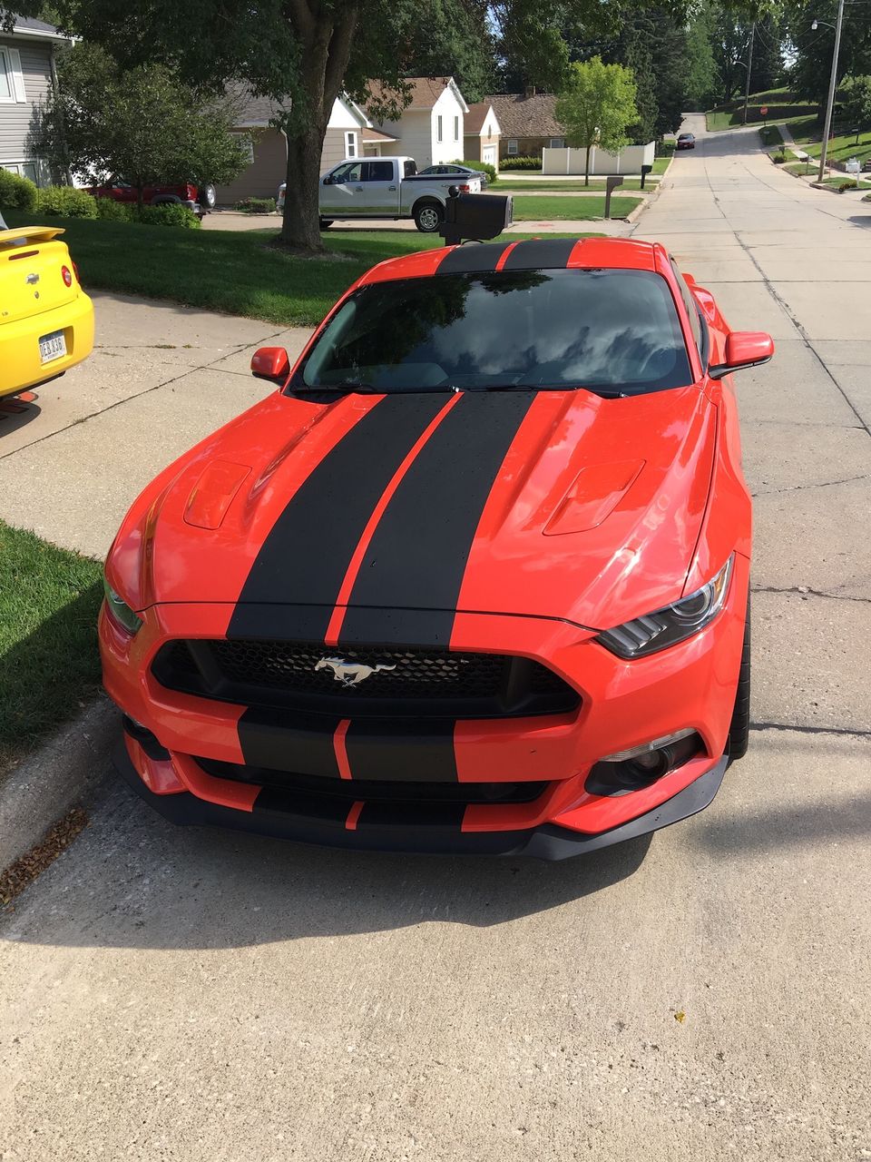 2015 Ford Mustang GT Premium | Sioux City, IA, Competition Orange (Red & Orange), Rear Wheel