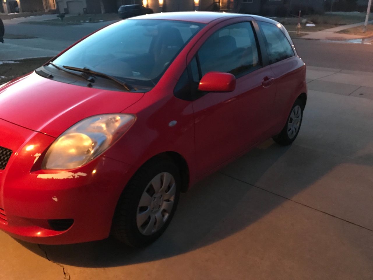 2008 Toyota Yaris S | Sioux Falls, SD, Absolutely Red (Red & Orange), Front Wheel