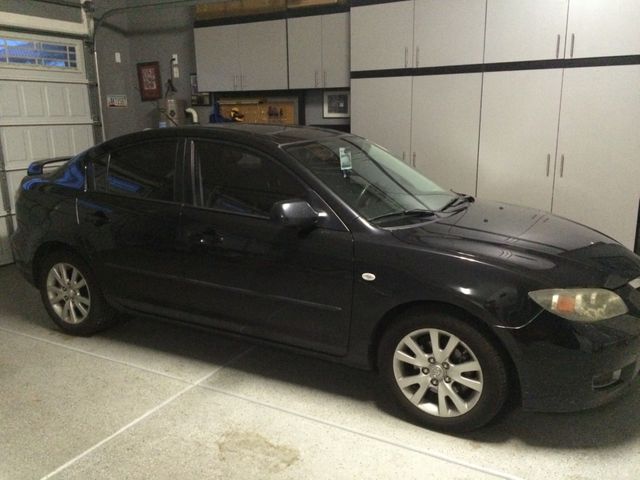 2008 Mazda Mazda3 i Sport, Black Mica (Black), Front Wheel