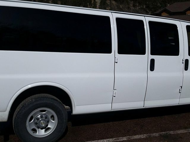 2016 Chevrolet Express Passenger, Summit White (White), Rear Wheel