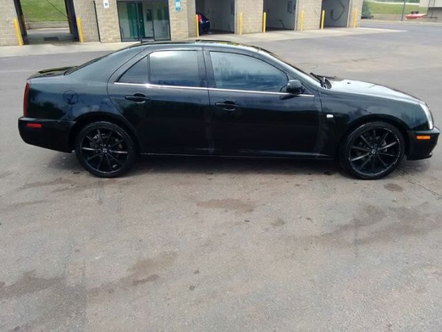 2005 Cadillac STS Base, Black Raven (Black), Rear Wheel