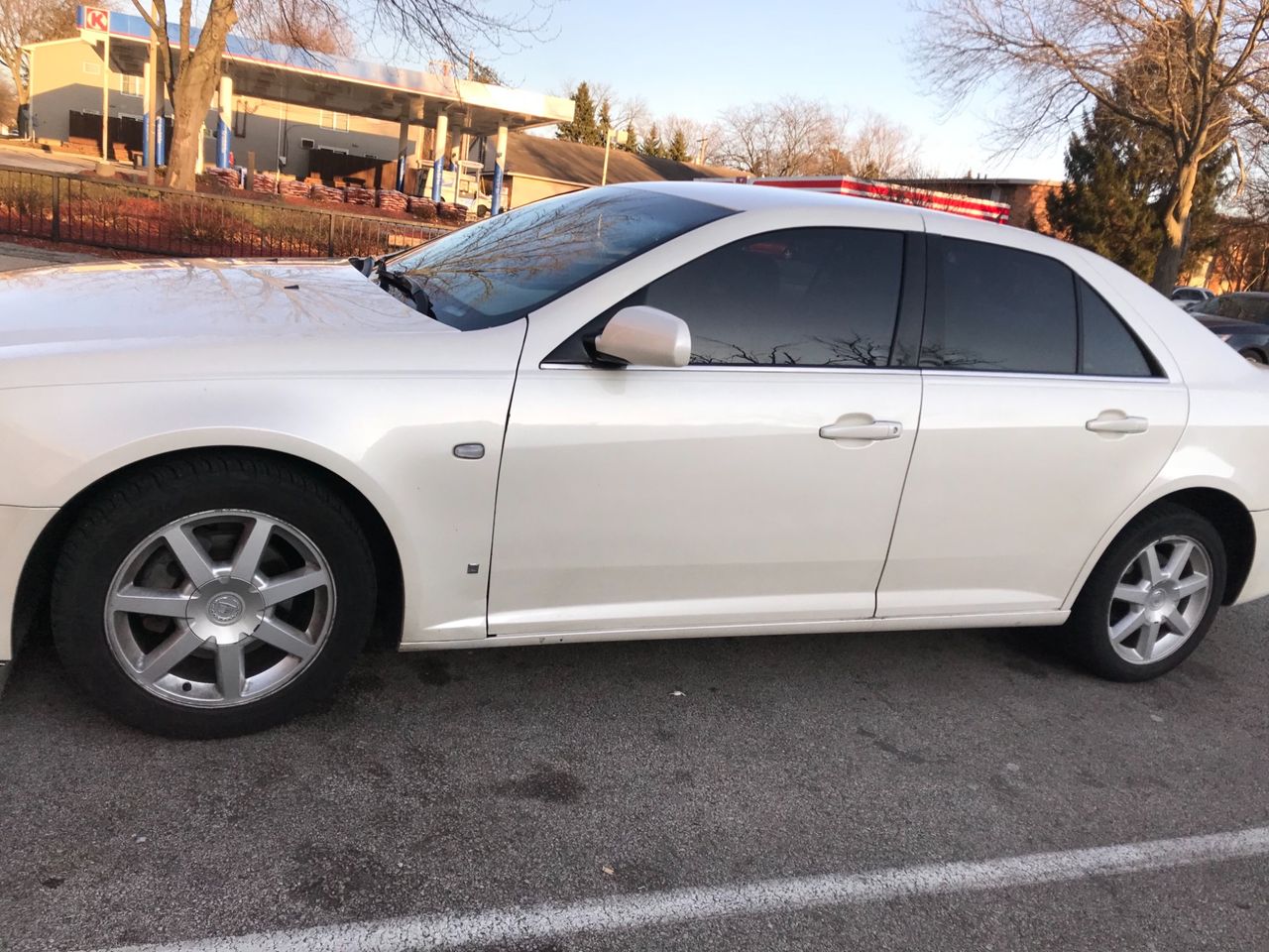 2006 Cadillac STS V6 | Champaign, IL, White Diamond (White), Rear Wheel