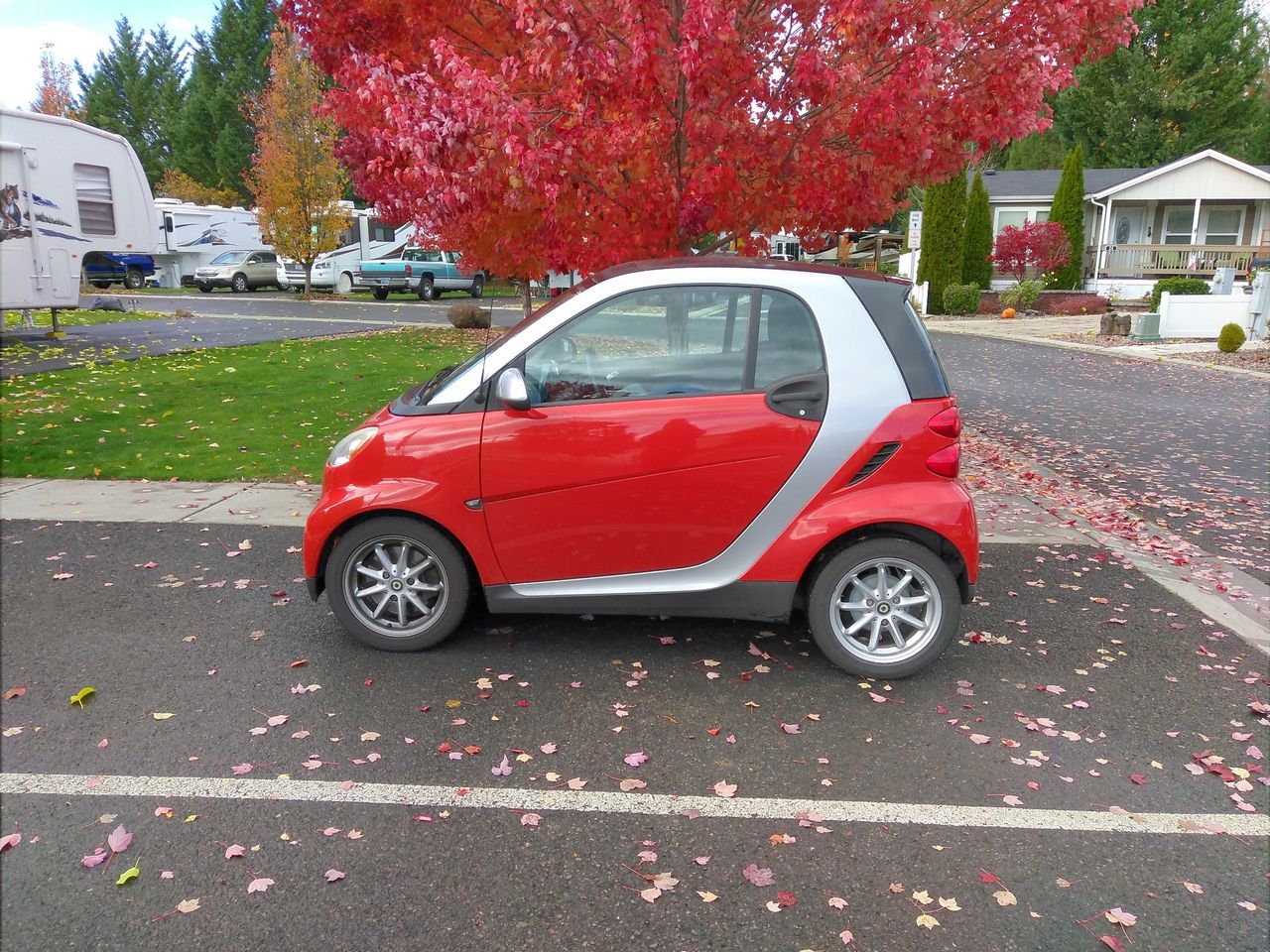 2008 Smart fortwo passion | Medford, OR, red metallic (Red & Orange), Rear Wheel