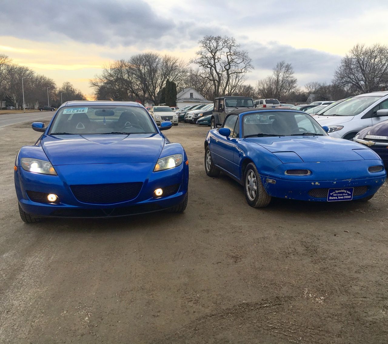 2004 Mazda RX-8 Base | Sioux Falls, SD, Winning Blue Metallic (Blue), Rear Wheel