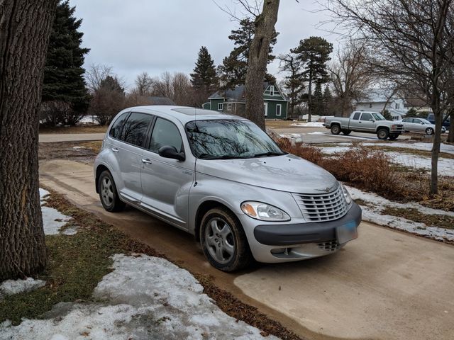 2001 Chrysler PT Cruiser, Bright Silver Metallic Clearcoat (Silver), Front Wheel