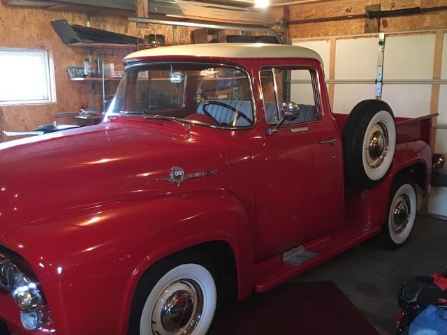 1956 Ford F-100, Red & Orange