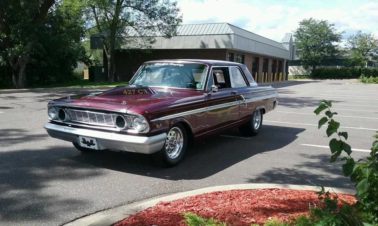 1964 Ford Fairlane 500 | Minneapolis, MN, Maroon, Rear Wheel