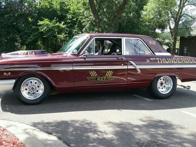 1964 Ford Fairlane 500, Maroon, Rear Wheel