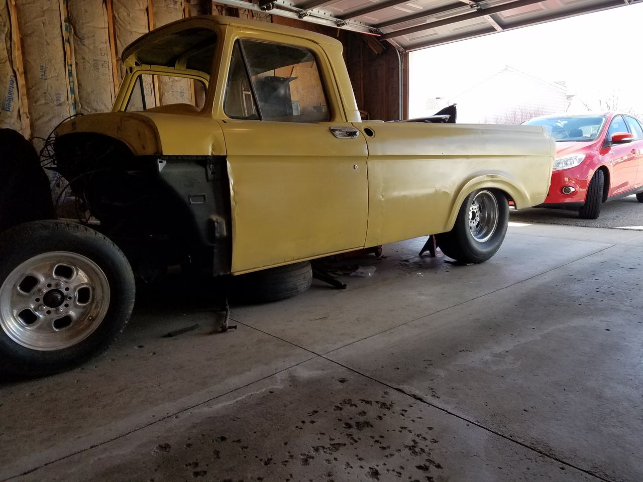 1962 Ford F-100 Unibody | Alexandria, MN, Yellow, Rear Wheel