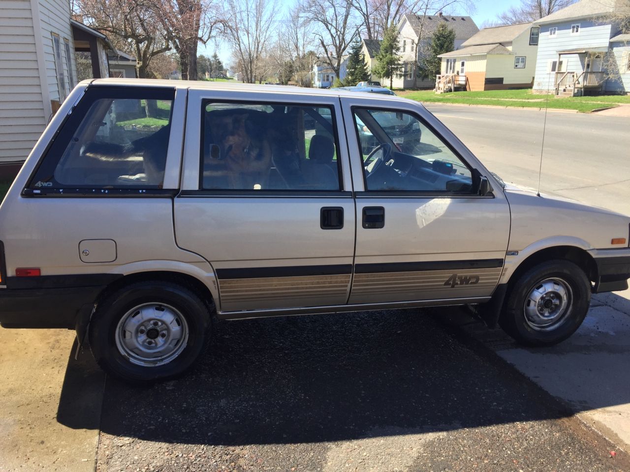 1988 Nissan Stanza GXE | Amery, WI, Tan, Front Wheel