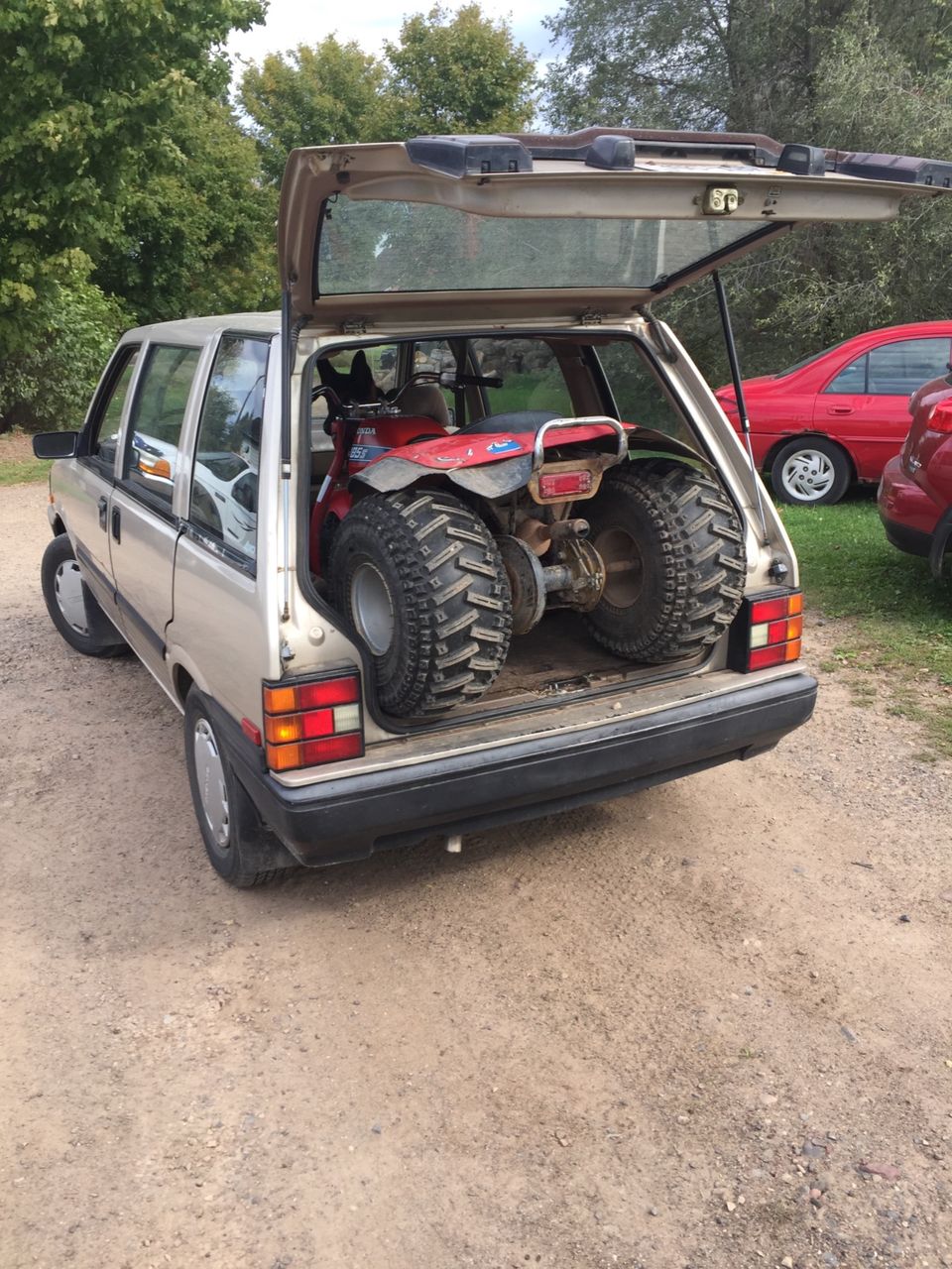 1988 Nissan Stanza GXE | Amery, WI, Tan, Front Wheel