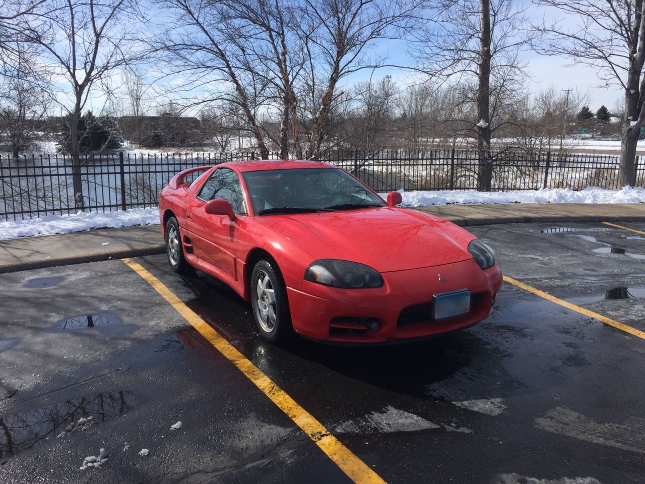 1999 Mitsubishi 3000GT SL | Saint Paul, MN, Caracus Red (Red & Orange), Front Wheel