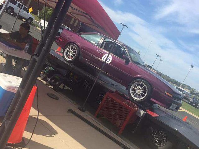 1994 Pontiac Sunbird SE, Dark Purple Metallic (Pink & Purple), Front Wheel