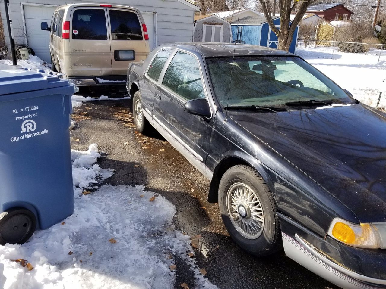 1997 Mercury Cougar XR7 | Burnsville, MN, Black Clearcoat (Black), Rear Wheel