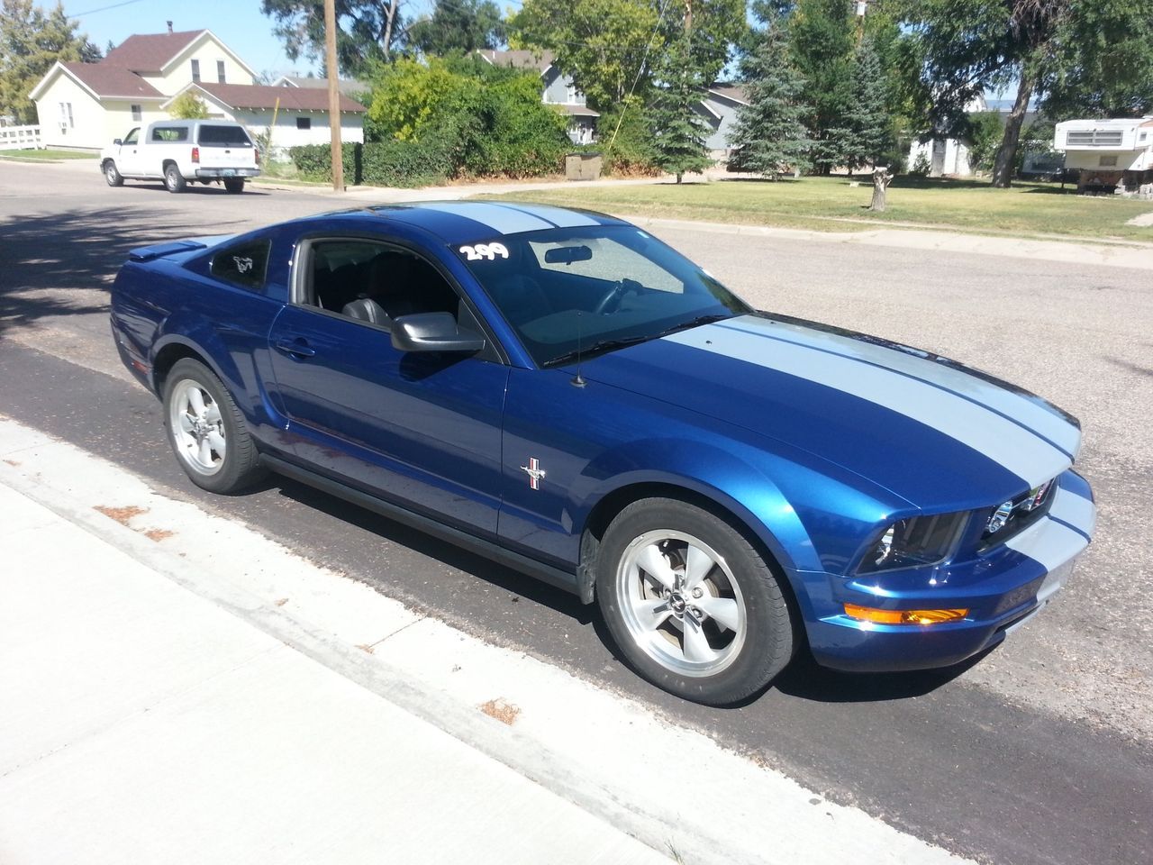 2007 Ford Mustang V6 Deluxe | Sioux Falls, SD, Vista Blue Clearcoat Metallic (Blue), Rear Wheel