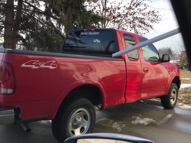2001 Ford F-150 XLT, Bright Red Clearcoat (Red & Orange), 4 Wheel