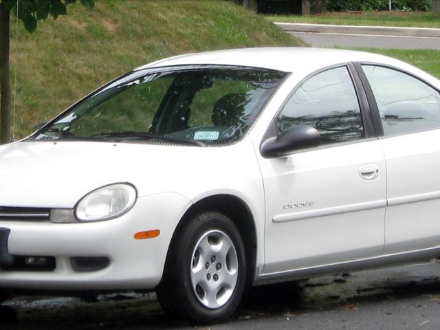2000 Dodge Neon, Bright White Clearcoat (White), Front Wheel