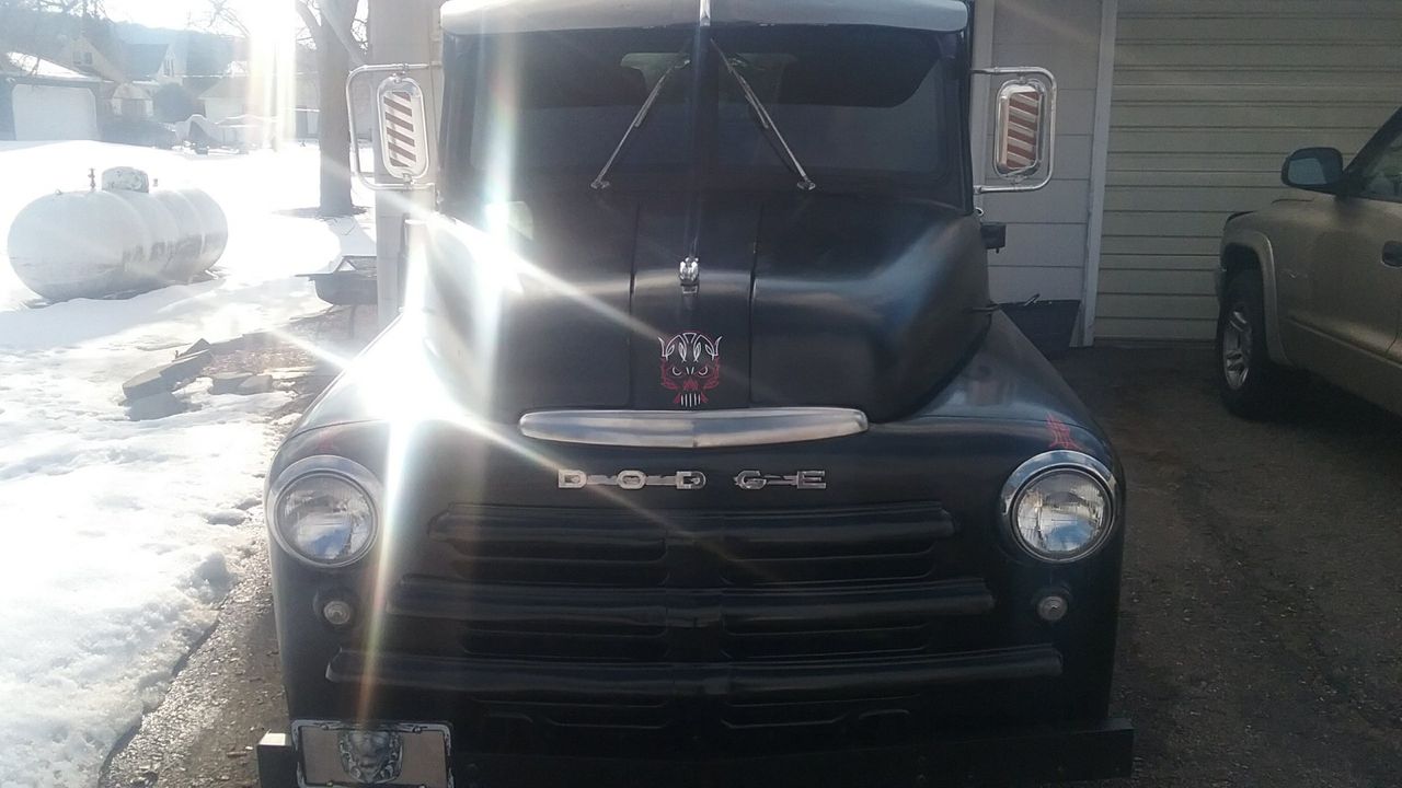 1949 Dodge D100 Pickup | Sioux Falls, SD, Black, Rear Wheel