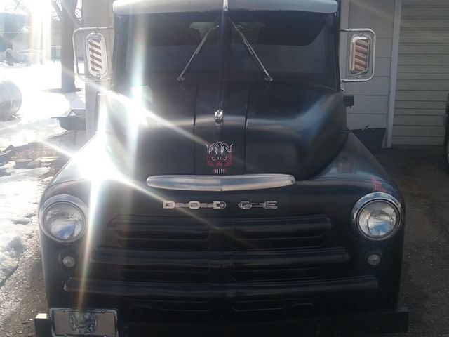 1949 Dodge D100 Pickup, Black, Rear Wheel