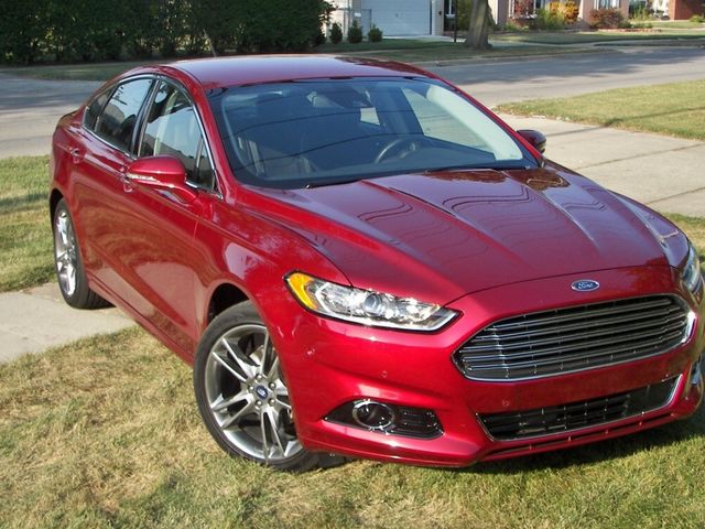 2015 Ford Fusion S, Ruby Red Metallic Tinted Clearcoat (Red & Orange), Front Wheel