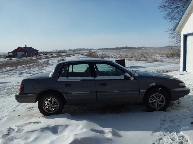 1991 Pontiac Grand Am LE, Medium Slate Gray Metallic (Gray), Front Wheel
