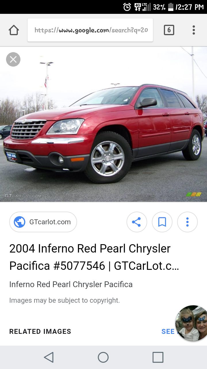 2004 Chrysler Pacifica Base | Tripp, SD, Inferno Red Tinted Pearlcoat (Red & Orange), All Wheel