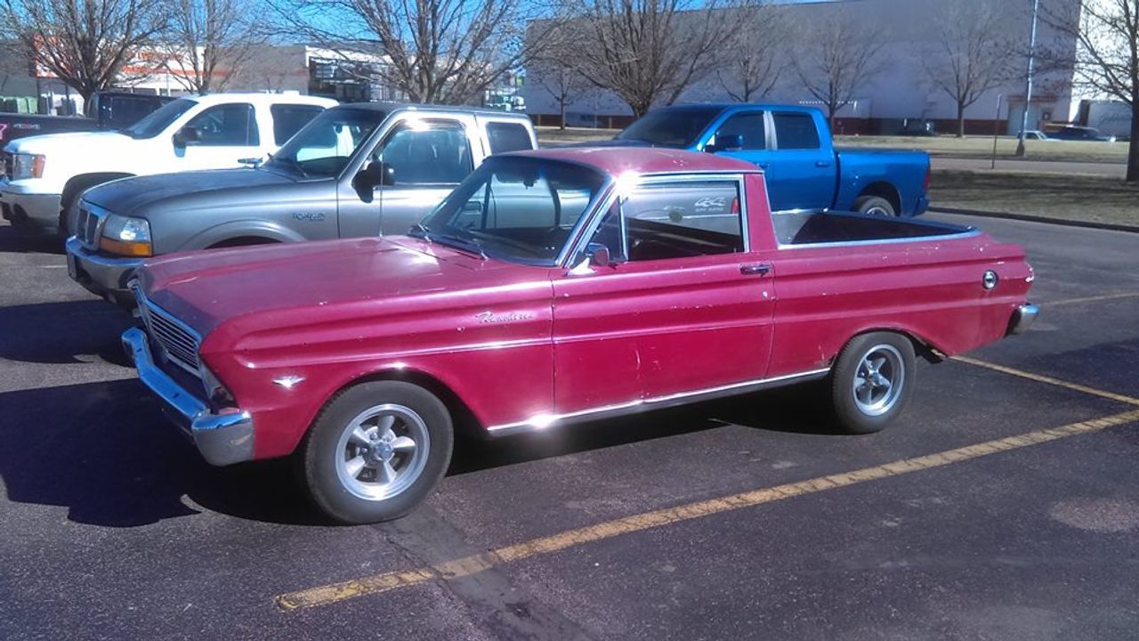 1965 Ford Ranchero | Sioux Falls, SD, Red & Orange, Rear Wheel