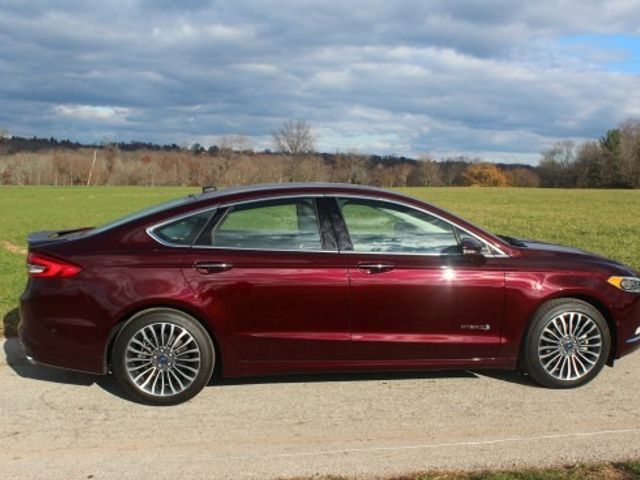 2017 Ford Fusion Hybrid, Ingot Silver (Silver), Front Wheel