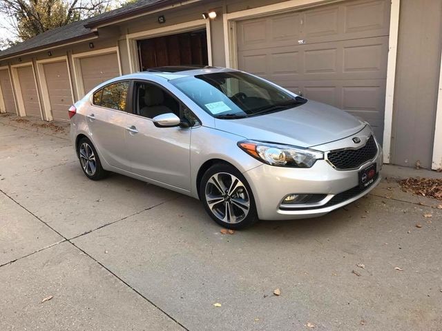 2016 Kia Forte EX, Silky Silver (Silver), Front Wheel