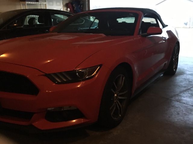2015 Ford Mustang EcoBoost Premium, Race Red (Red & Orange), Rear Wheel