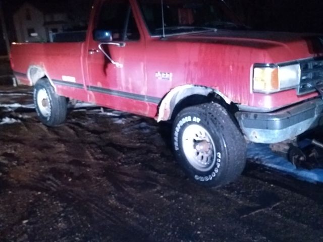 1990 Ford F-250 XLT Lariat, Red & Orange, 4 Wheel