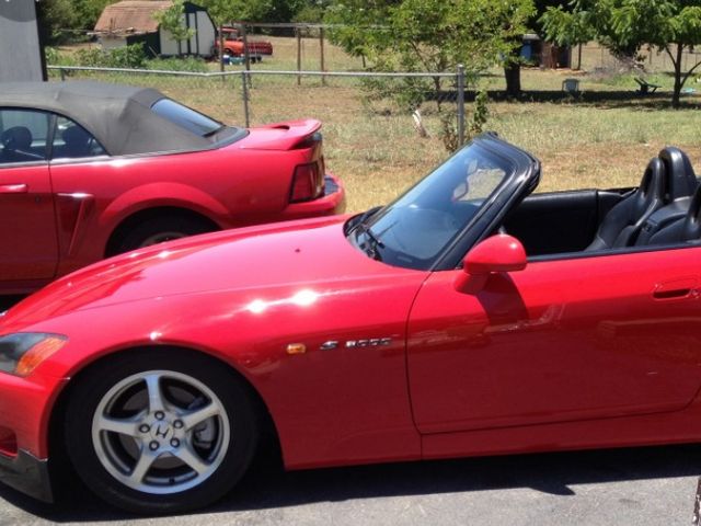 2002 Honda S2000 Base, New Formula Red (Red & Orange), Rear Wheel