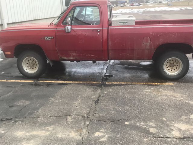 1990 Dodge RAM 150 Base, Red & Orange, 4 Wheel