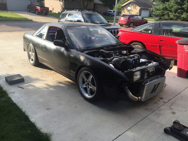 1994 Nissan 240SX SE, Super Black (Black), Rear Wheel