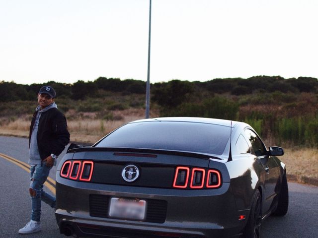 2014 Ford Mustang V6, Sterling Gray Metallic (Gray), Rear Wheel