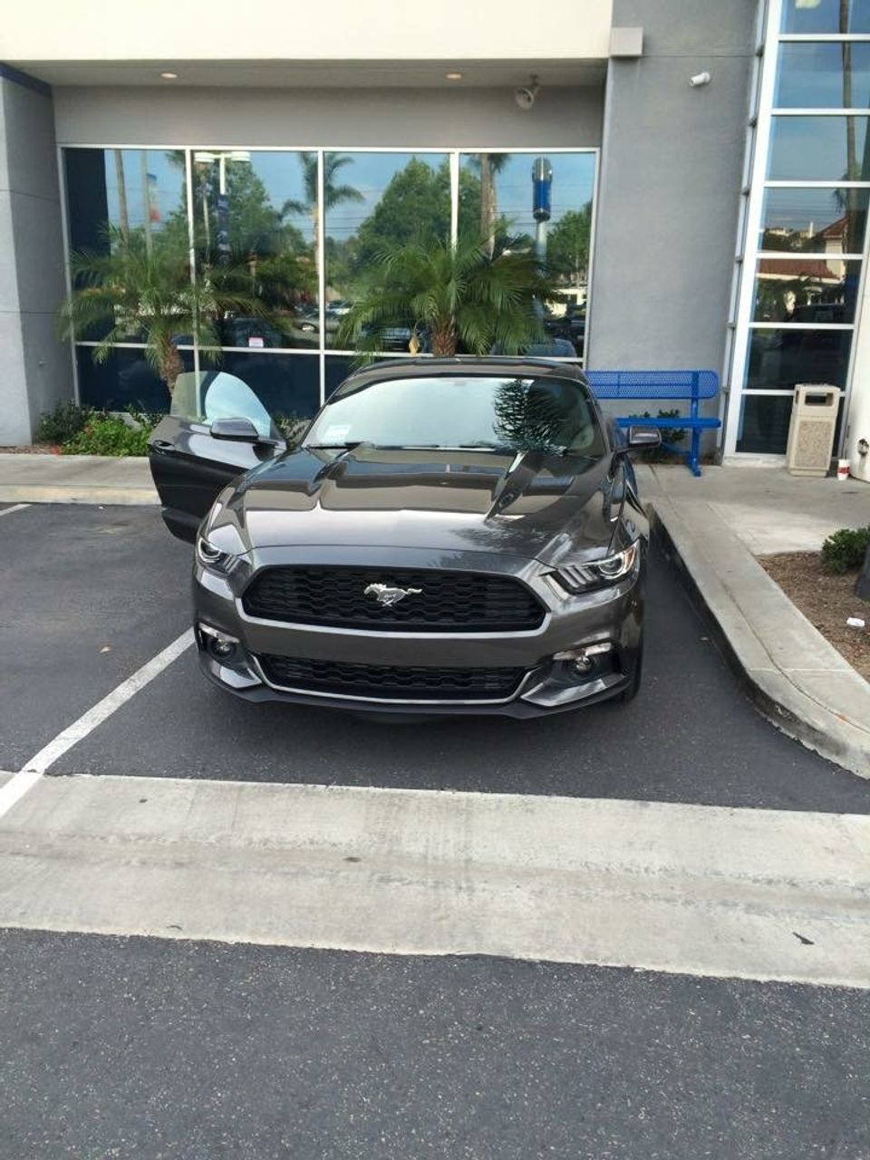 2015 Ford Mustang EcoBoost | Irvine, CA, Magnetic (Gray), Rear Wheel