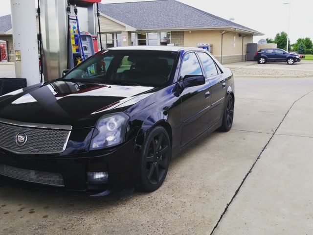 2005 Cadillac CTS-V Base, Black Raven (Black), Rear Wheel